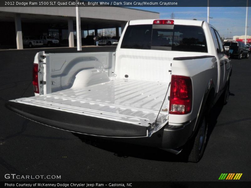 Bright White / Dark Slate Gray/Medium Graystone 2012 Dodge Ram 1500 SLT Quad Cab 4x4