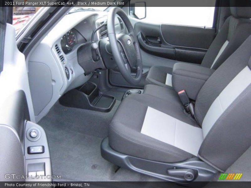 Black / Medium Dark Flint 2011 Ford Ranger XLT SuperCab 4x4
