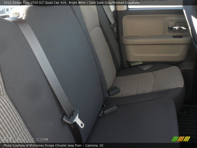 Bright White / Dark Slate Gray/Medium Graystone 2012 Dodge Ram 1500 SLT Quad Cab 4x4