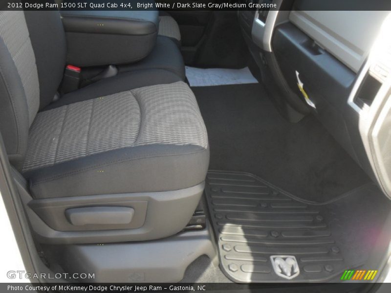 Bright White / Dark Slate Gray/Medium Graystone 2012 Dodge Ram 1500 SLT Quad Cab 4x4