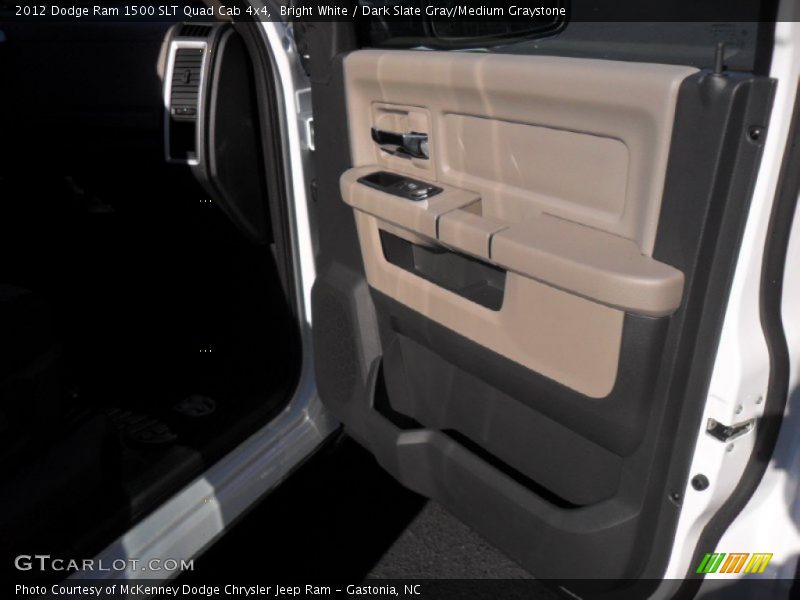 Bright White / Dark Slate Gray/Medium Graystone 2012 Dodge Ram 1500 SLT Quad Cab 4x4