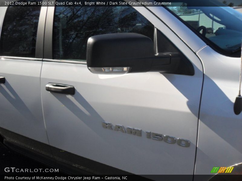 Bright White / Dark Slate Gray/Medium Graystone 2012 Dodge Ram 1500 SLT Quad Cab 4x4