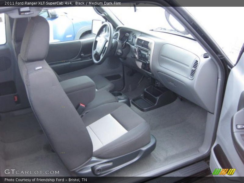 Black / Medium Dark Flint 2011 Ford Ranger XLT SuperCab 4x4