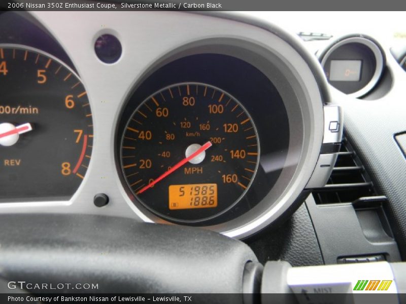 Silverstone Metallic / Carbon Black 2006 Nissan 350Z Enthusiast Coupe