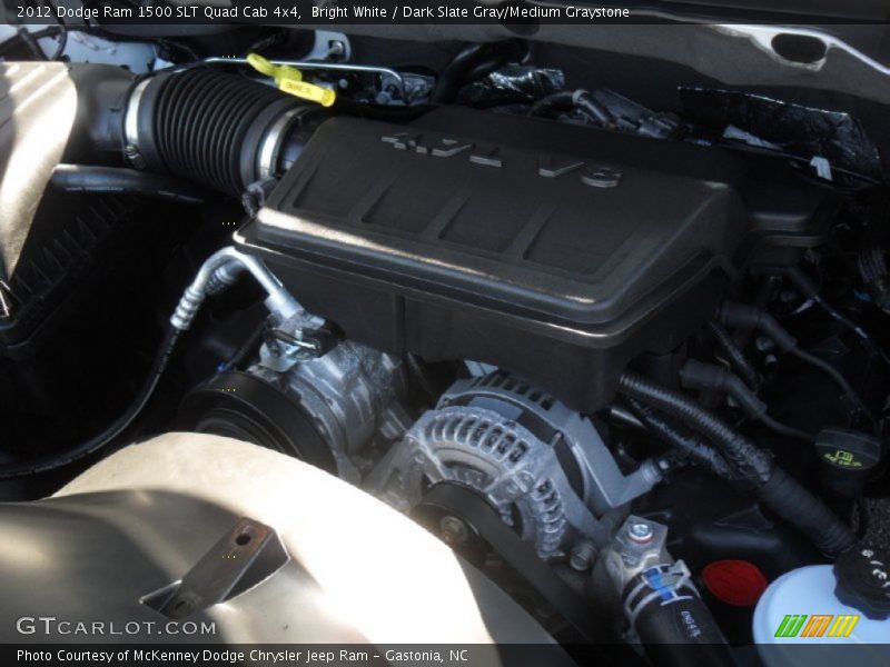 Bright White / Dark Slate Gray/Medium Graystone 2012 Dodge Ram 1500 SLT Quad Cab 4x4