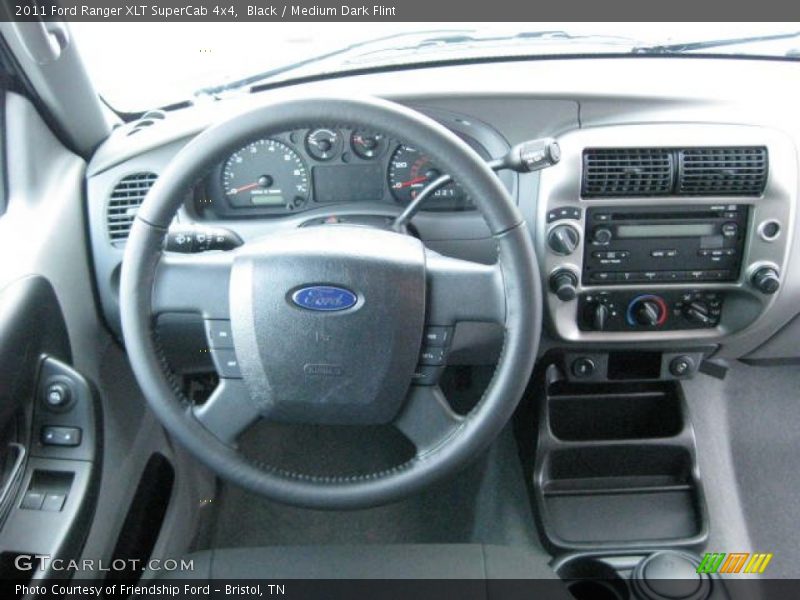 Black / Medium Dark Flint 2011 Ford Ranger XLT SuperCab 4x4