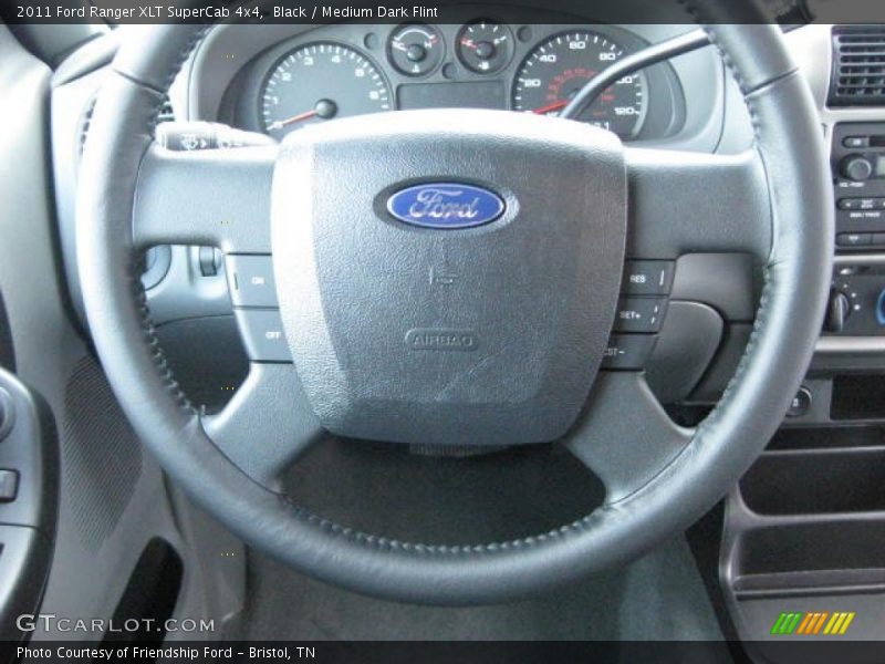 Black / Medium Dark Flint 2011 Ford Ranger XLT SuperCab 4x4