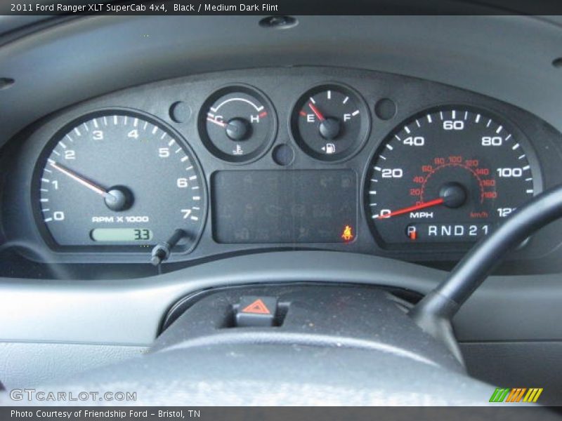 Black / Medium Dark Flint 2011 Ford Ranger XLT SuperCab 4x4