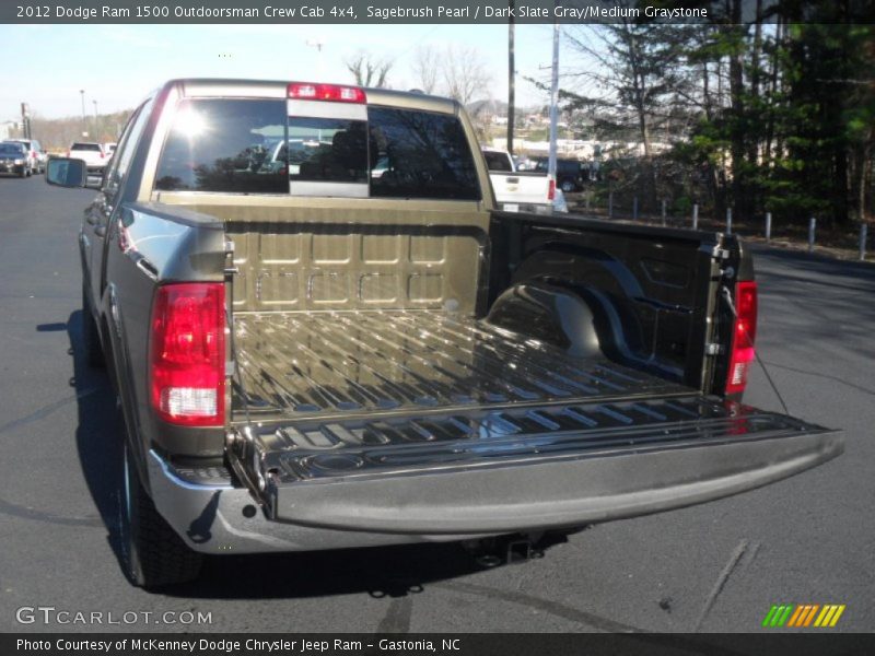 Sagebrush Pearl / Dark Slate Gray/Medium Graystone 2012 Dodge Ram 1500 Outdoorsman Crew Cab 4x4