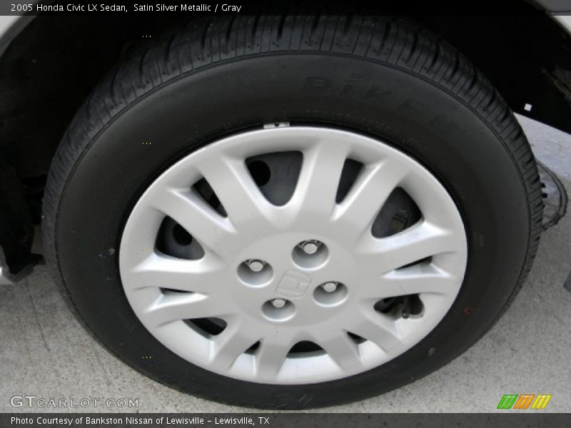 Satin Silver Metallic / Gray 2005 Honda Civic LX Sedan