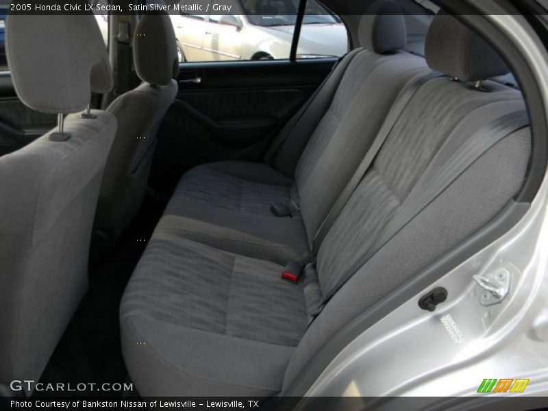 Satin Silver Metallic / Gray 2005 Honda Civic LX Sedan