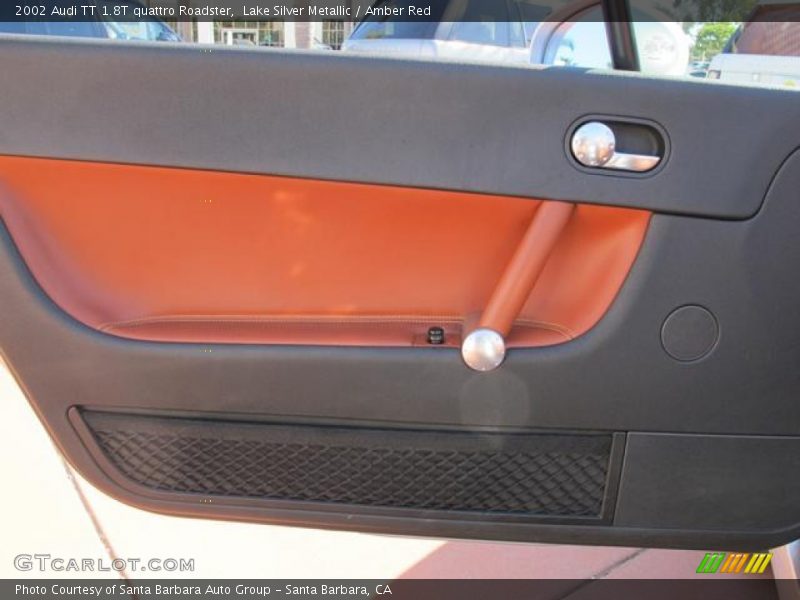 Lake Silver Metallic / Amber Red 2002 Audi TT 1.8T quattro Roadster