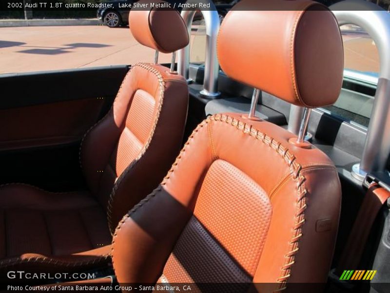Lake Silver Metallic / Amber Red 2002 Audi TT 1.8T quattro Roadster