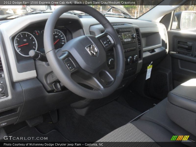 Black / Dark Slate Gray/Medium Graystone 2012 Dodge Ram 1500 Express Crew Cab 4x4