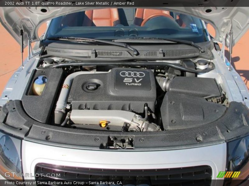  2002 TT 1.8T quattro Roadster Engine - 1.8 Liter Turbocharged DOHC 20-Valve 4 Cylinder