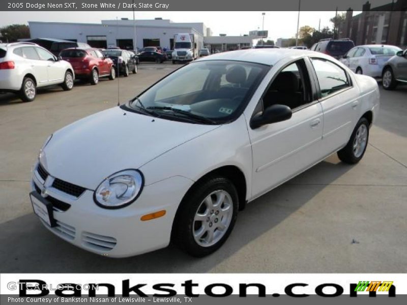 Stone White / Dark Slate Gray 2005 Dodge Neon SXT