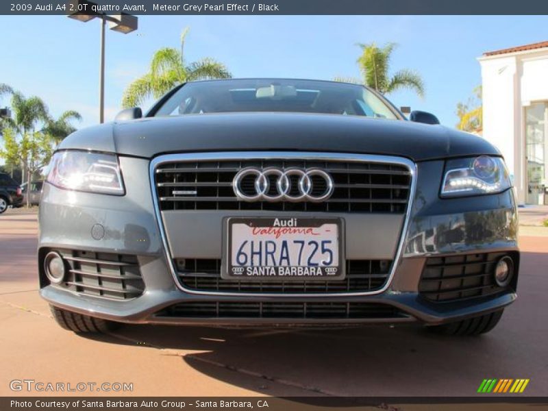 Meteor Grey Pearl Effect / Black 2009 Audi A4 2.0T quattro Avant