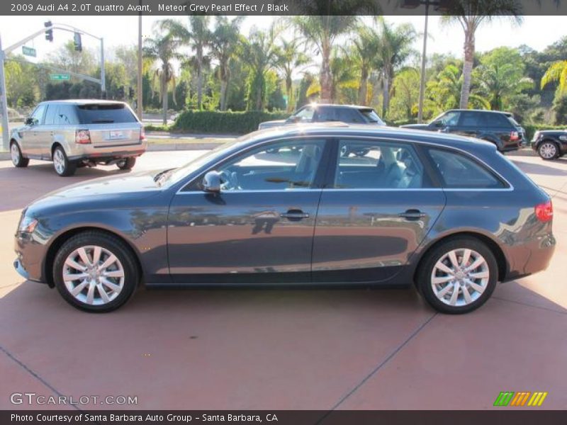 Meteor Grey Pearl Effect / Black 2009 Audi A4 2.0T quattro Avant