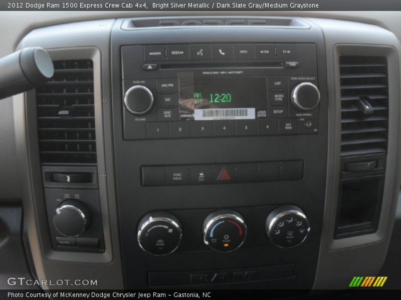 Bright Silver Metallic / Dark Slate Gray/Medium Graystone 2012 Dodge Ram 1500 Express Crew Cab 4x4