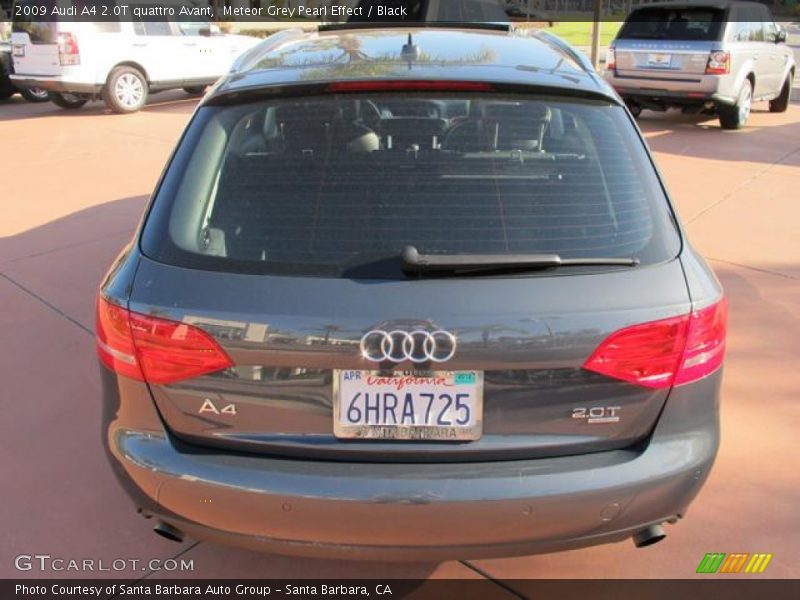 Meteor Grey Pearl Effect / Black 2009 Audi A4 2.0T quattro Avant