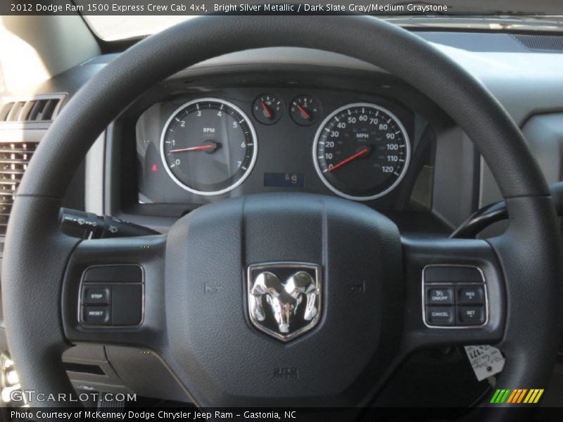 Bright Silver Metallic / Dark Slate Gray/Medium Graystone 2012 Dodge Ram 1500 Express Crew Cab 4x4