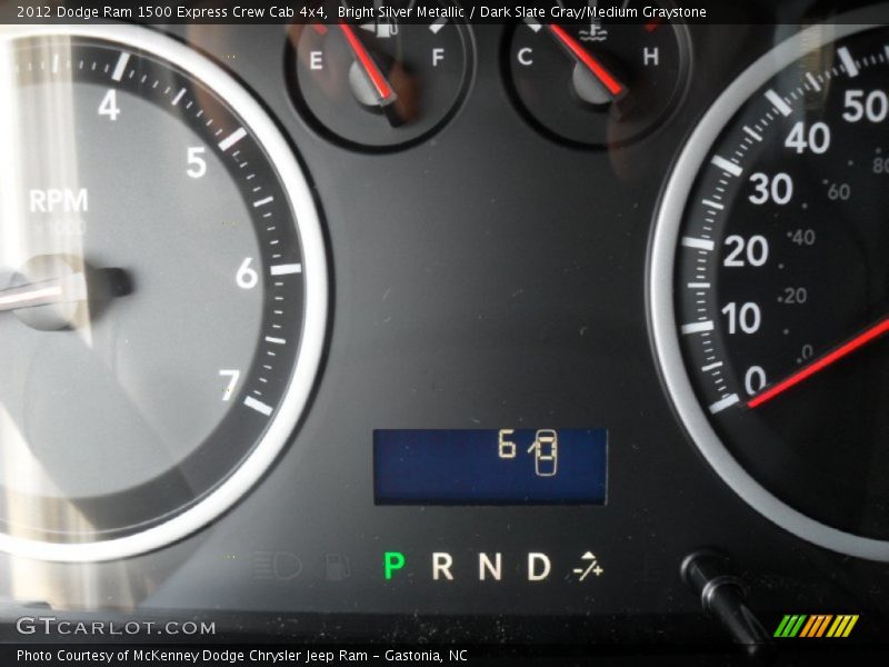Bright Silver Metallic / Dark Slate Gray/Medium Graystone 2012 Dodge Ram 1500 Express Crew Cab 4x4
