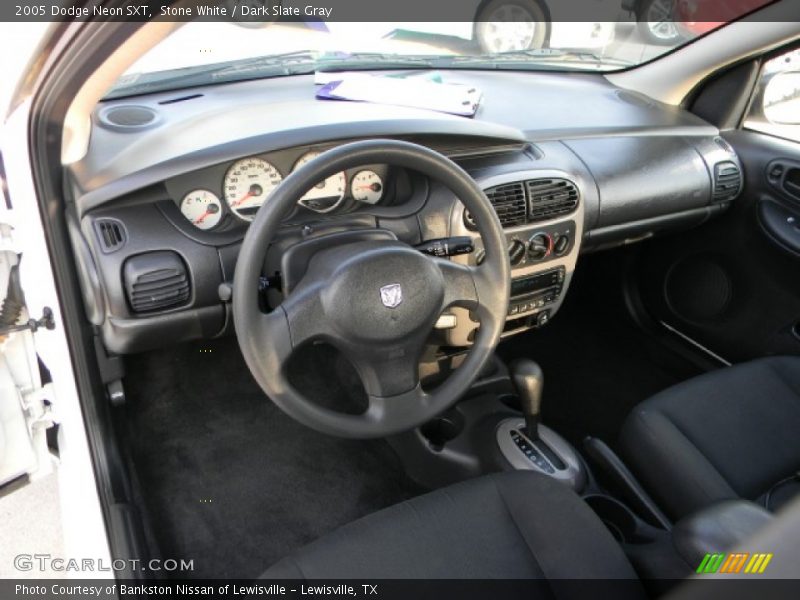 Stone White / Dark Slate Gray 2005 Dodge Neon SXT