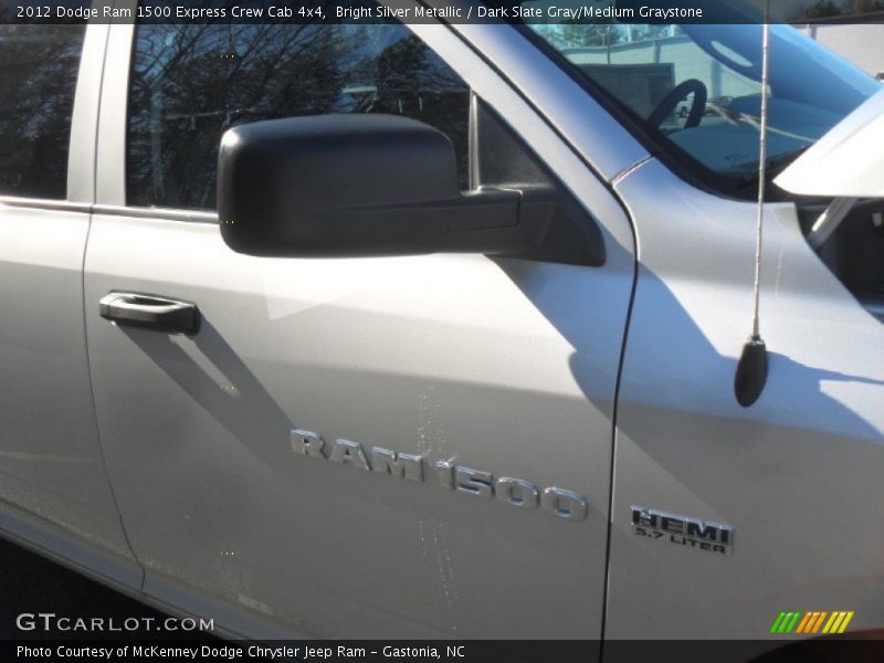 Bright Silver Metallic / Dark Slate Gray/Medium Graystone 2012 Dodge Ram 1500 Express Crew Cab 4x4