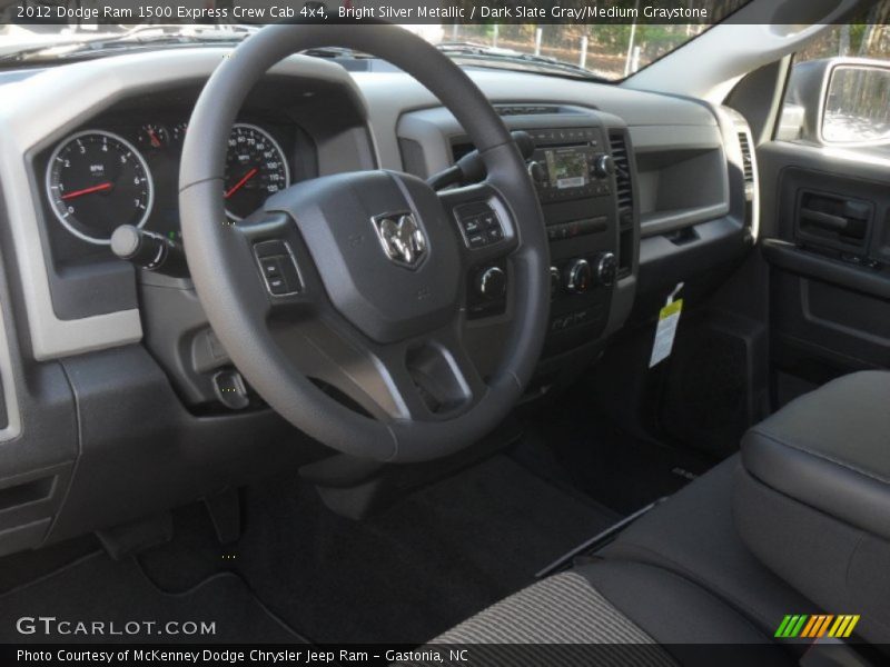 Bright Silver Metallic / Dark Slate Gray/Medium Graystone 2012 Dodge Ram 1500 Express Crew Cab 4x4