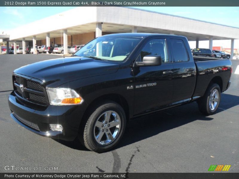 Black / Dark Slate Gray/Medium Graystone 2012 Dodge Ram 1500 Express Quad Cab 4x4