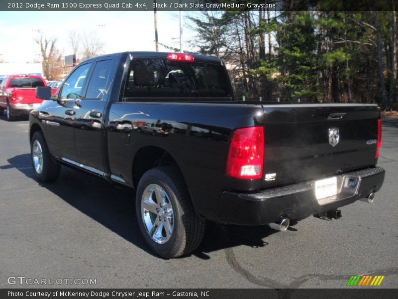 Black / Dark Slate Gray/Medium Graystone 2012 Dodge Ram 1500 Express Quad Cab 4x4