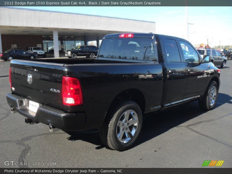 Black / Dark Slate Gray/Medium Graystone 2012 Dodge Ram 1500 Express Quad Cab 4x4