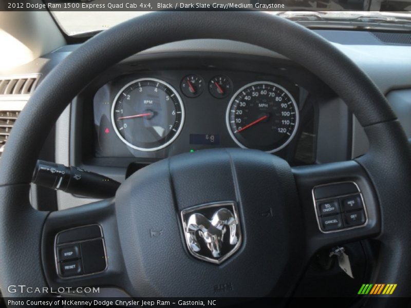 Black / Dark Slate Gray/Medium Graystone 2012 Dodge Ram 1500 Express Quad Cab 4x4