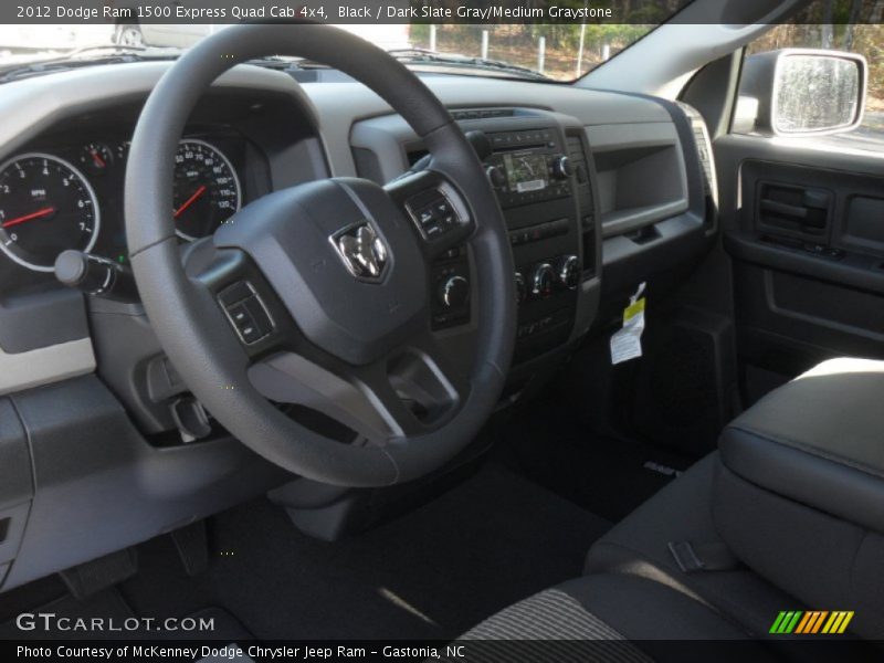 Black / Dark Slate Gray/Medium Graystone 2012 Dodge Ram 1500 Express Quad Cab 4x4