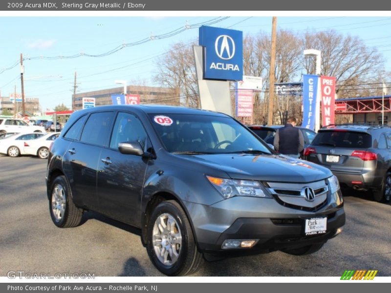 Sterling Gray Metallic / Ebony 2009 Acura MDX