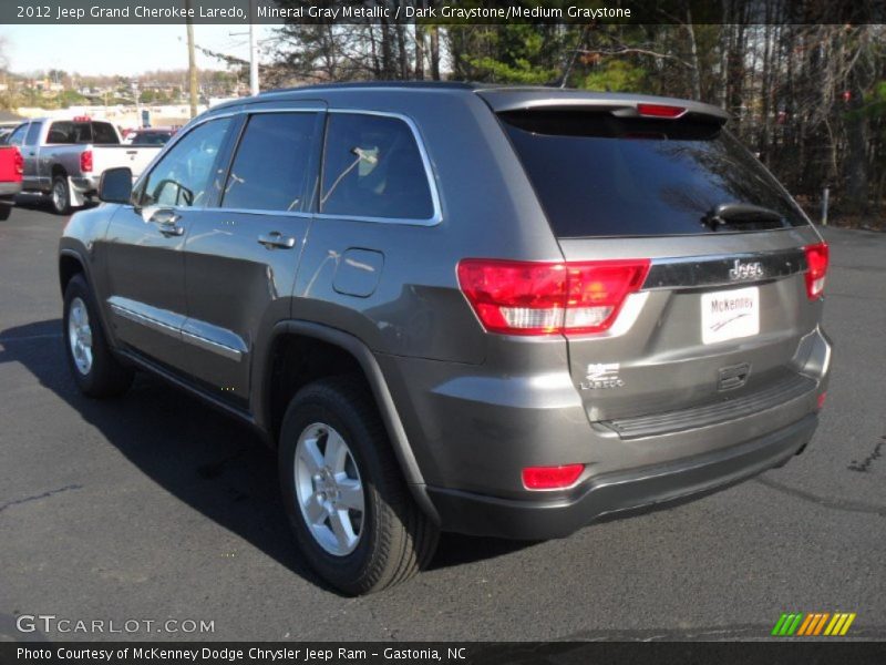 Mineral Gray Metallic / Dark Graystone/Medium Graystone 2012 Jeep Grand Cherokee Laredo