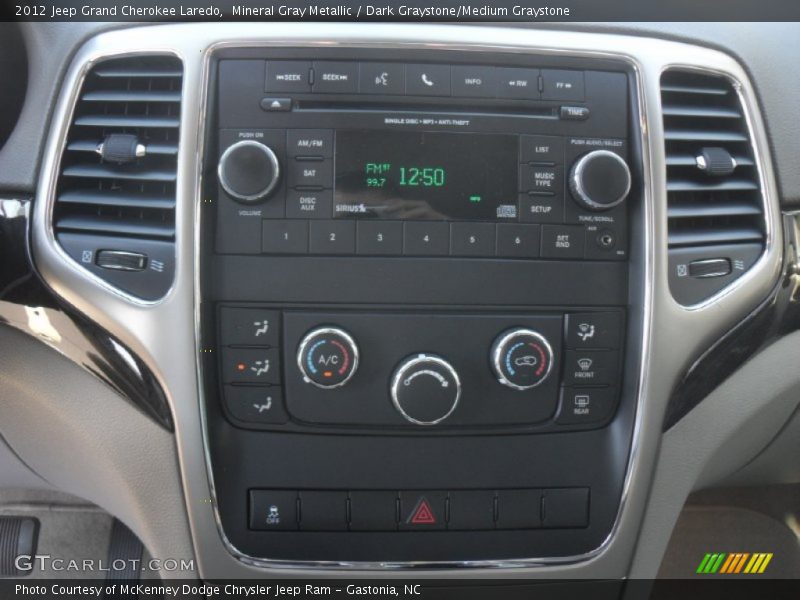 Mineral Gray Metallic / Dark Graystone/Medium Graystone 2012 Jeep Grand Cherokee Laredo