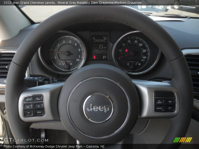 Mineral Gray Metallic / Dark Graystone/Medium Graystone 2012 Jeep Grand Cherokee Laredo