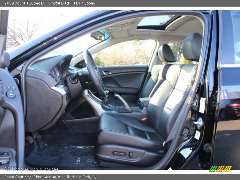 Crystal Black Pearl / Ebony 2009 Acura TSX Sedan