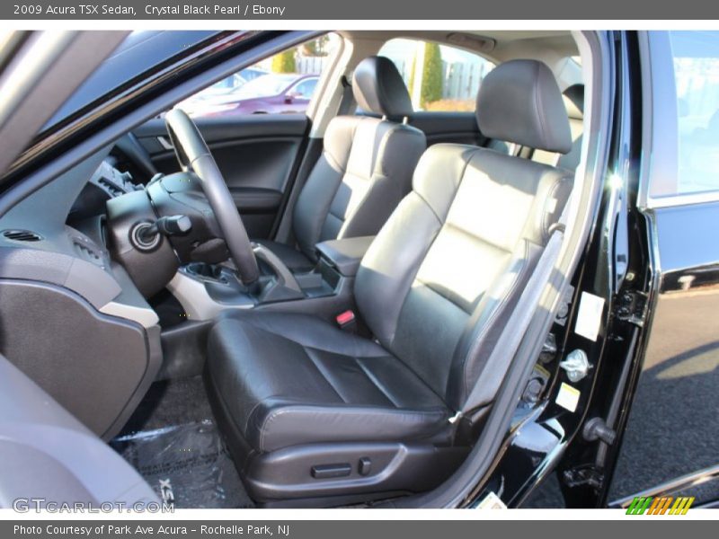 Crystal Black Pearl / Ebony 2009 Acura TSX Sedan