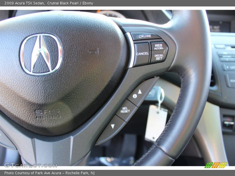 Crystal Black Pearl / Ebony 2009 Acura TSX Sedan