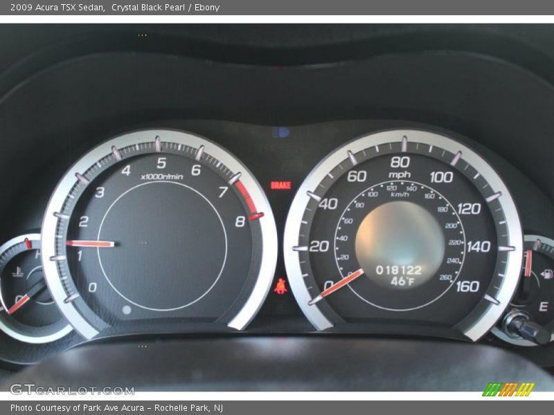 Crystal Black Pearl / Ebony 2009 Acura TSX Sedan