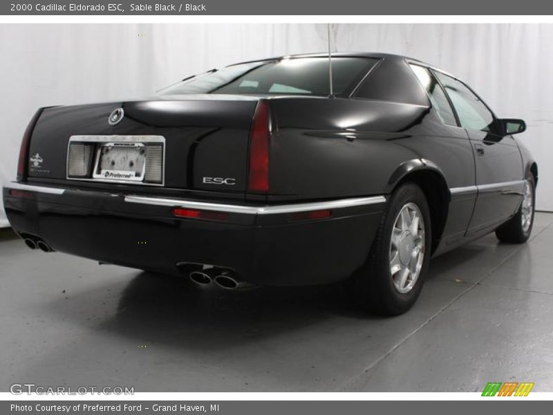 Sable Black / Black 2000 Cadillac Eldorado ESC