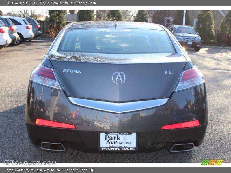 Grigio Gray Metallic / Ebony Black 2011 Acura TL 3.5