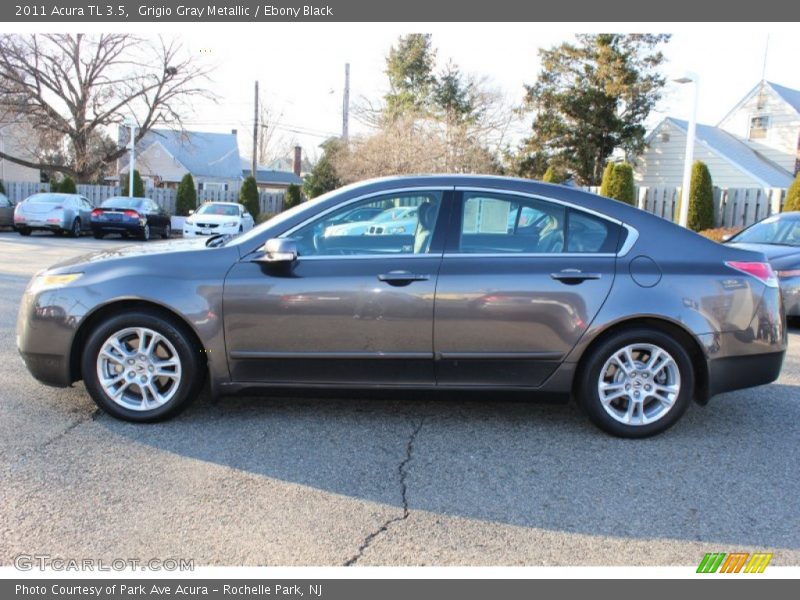 Grigio Gray Metallic / Ebony Black 2011 Acura TL 3.5