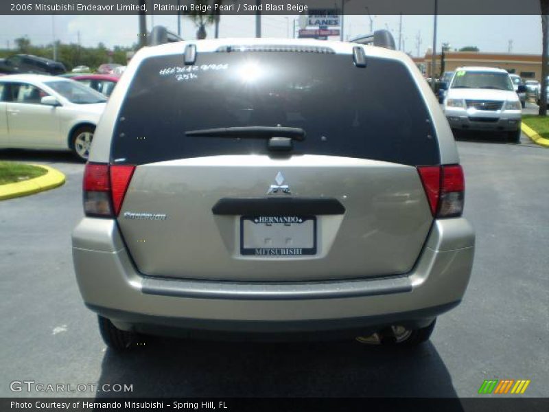 Platinum Beige Pearl / Sand Blast Beige 2006 Mitsubishi Endeavor Limited