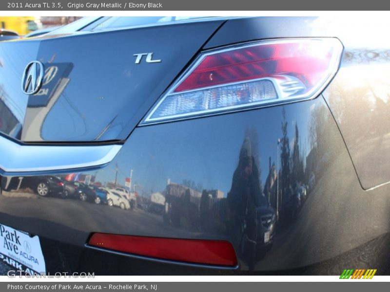 Grigio Gray Metallic / Ebony Black 2011 Acura TL 3.5