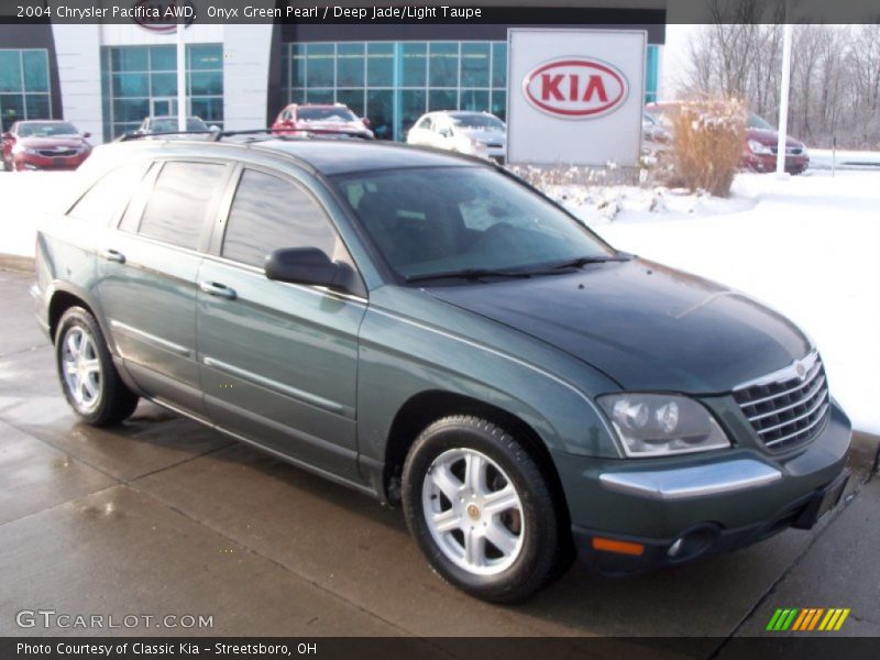 Onyx Green Pearl / Deep Jade/Light Taupe 2004 Chrysler Pacifica AWD