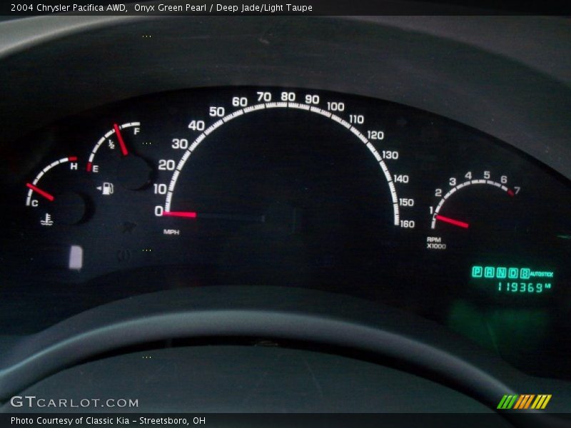 Onyx Green Pearl / Deep Jade/Light Taupe 2004 Chrysler Pacifica AWD