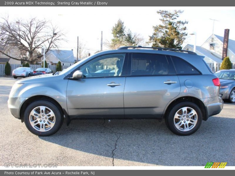 Sterling Gray Metallic / Ebony 2009 Acura MDX Technology